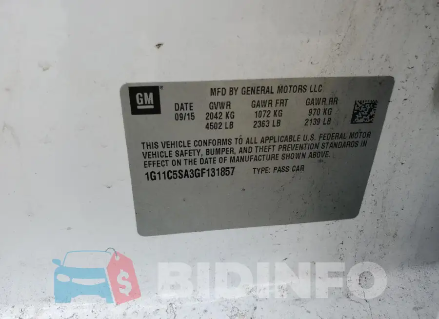 1G11C5SA3GF131857 Photo# 12