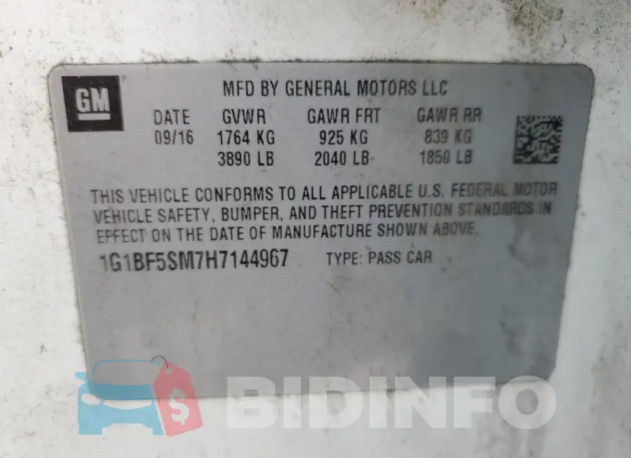 1G1BF5SM7H7144967 Photo# 12