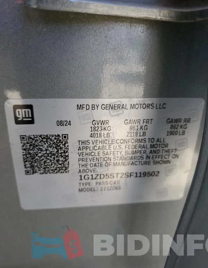1G1ZD5ST2SF119502 Photo# 12