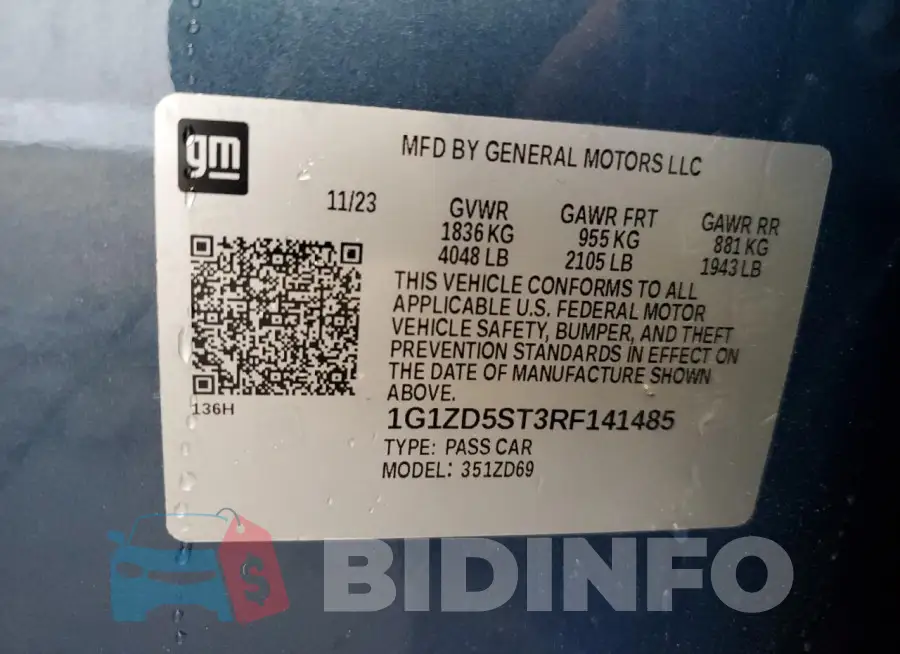 1G1ZD5ST3RF141485 Photo# 13