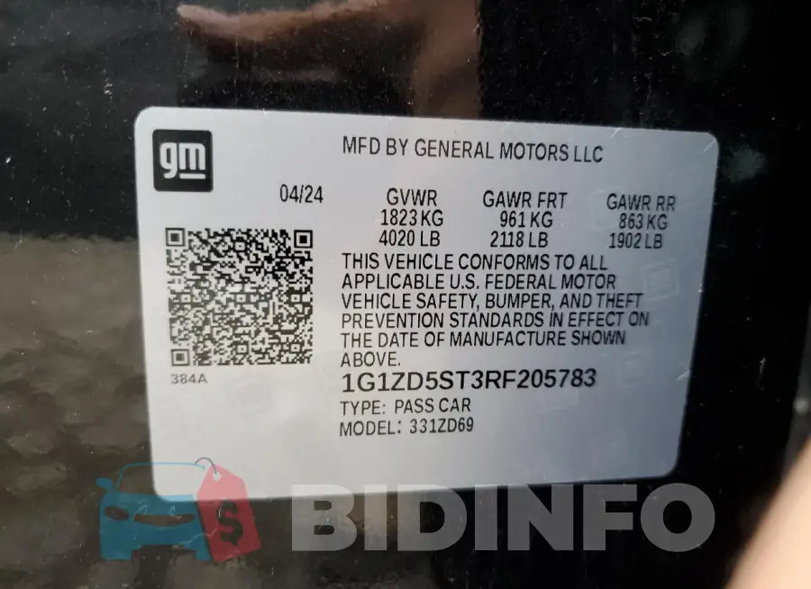 1G1ZD5ST3RF205783 Photo# 12