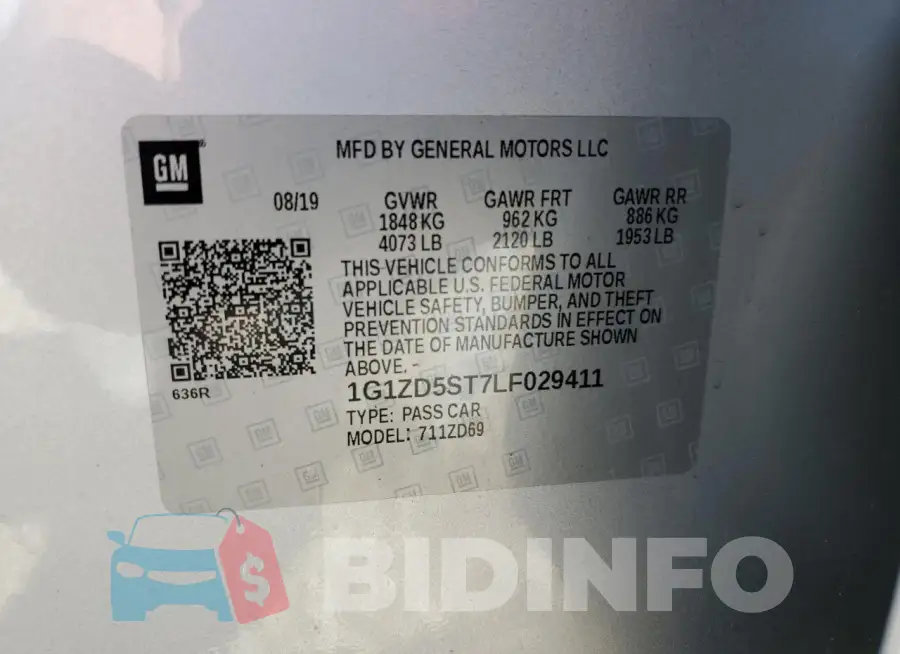 1G1ZD5ST7LF029411 Photo# 12