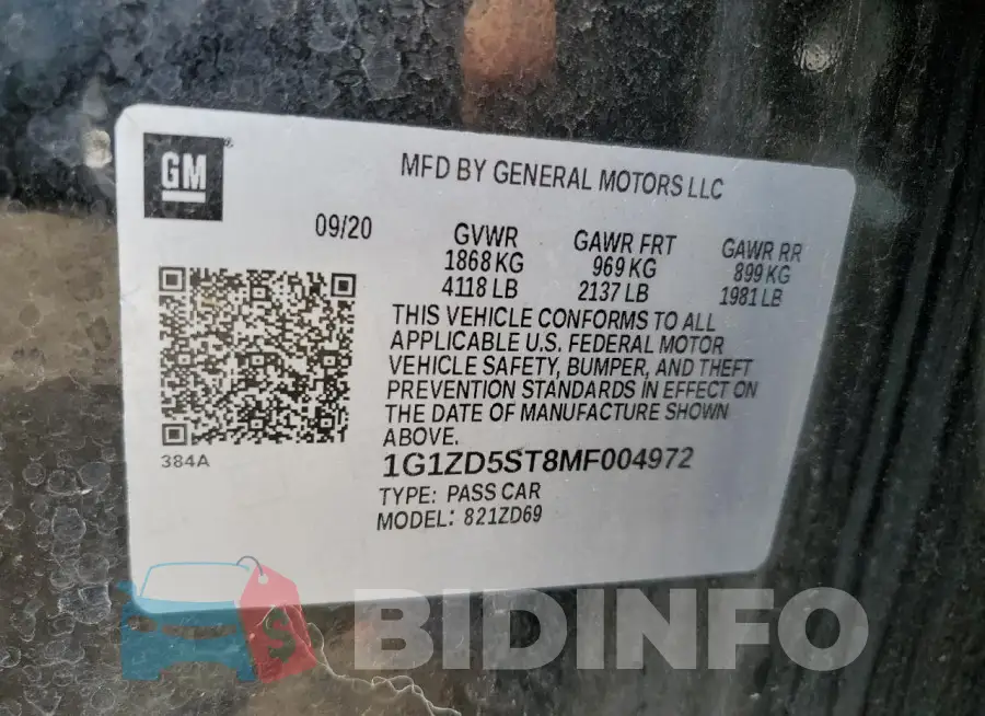 1G1ZD5ST8MF004972 Photo# 12