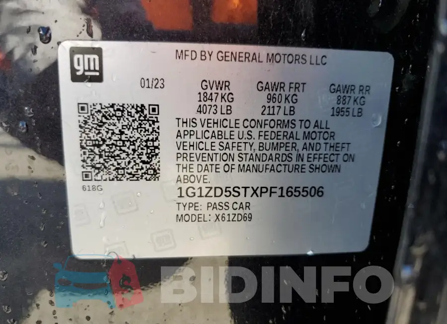 1G1ZD5STXPF165506 Photo# 13