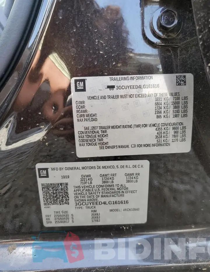 3GCUYEED4LG161616 Photo# 12