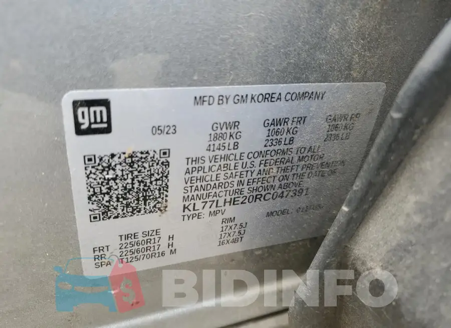 KL77LHE20RC047391 Photo# 13