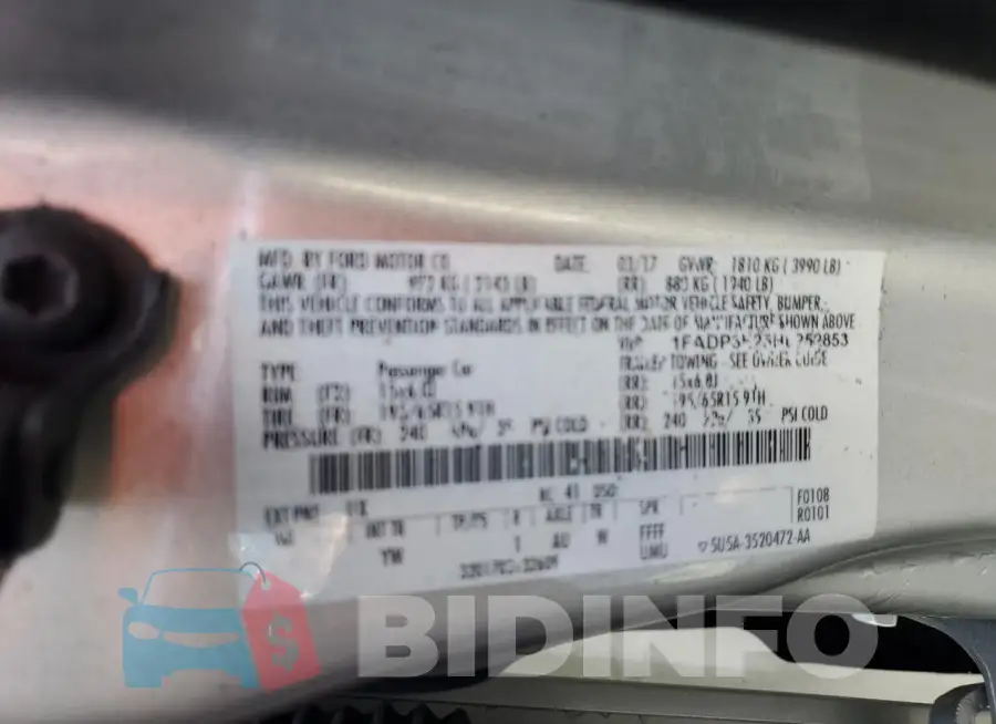 1FADP3E25HL252853 Photo# 12