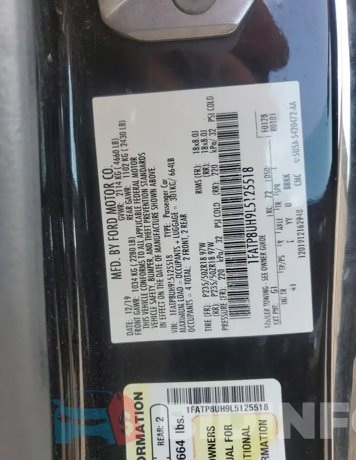 1FATP8UH9L5125518 Photo# 12