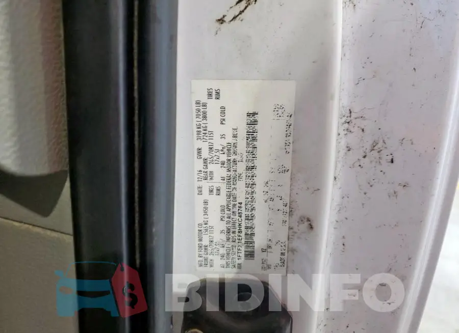 1FTFX1EF8HKC48764 Photo# 12