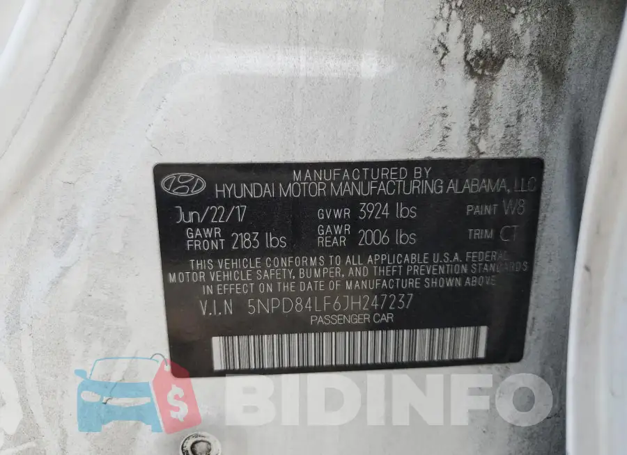 5NPD84LF6JH247237 Photo# 12