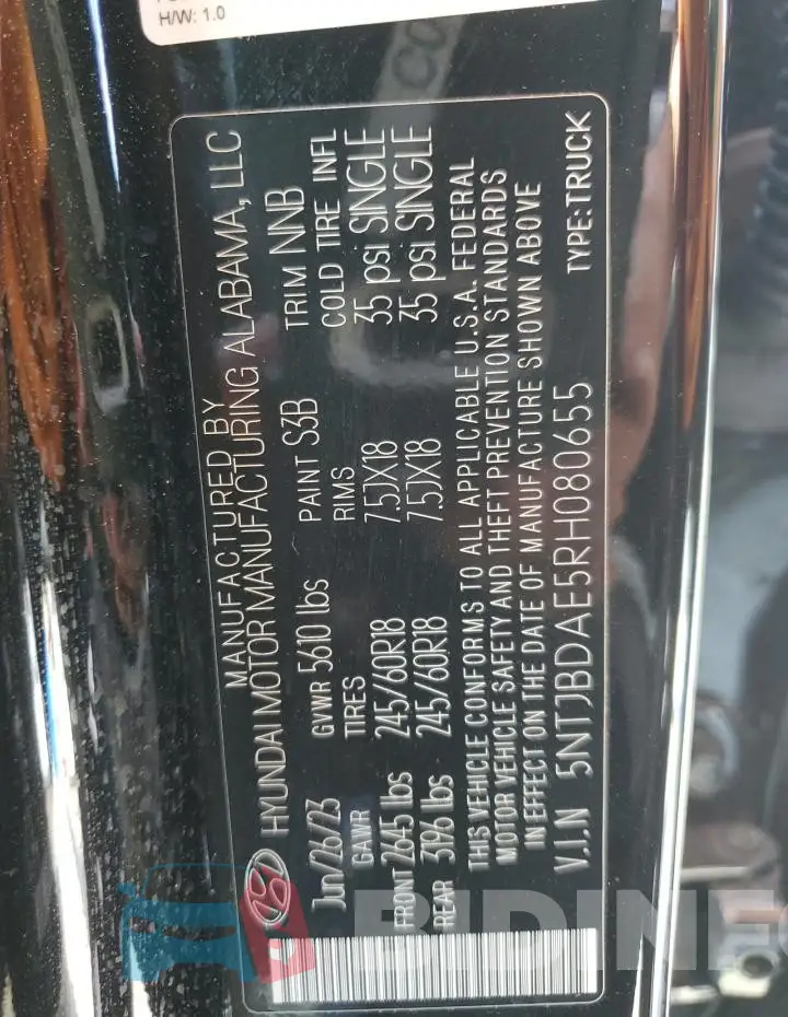 5NTJBDAE5RH080655 Photo# 12