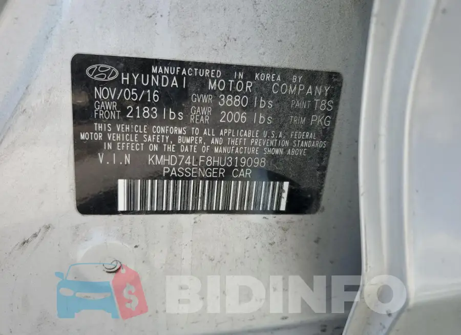 KMHD74LF8HU319098 Photo# 12