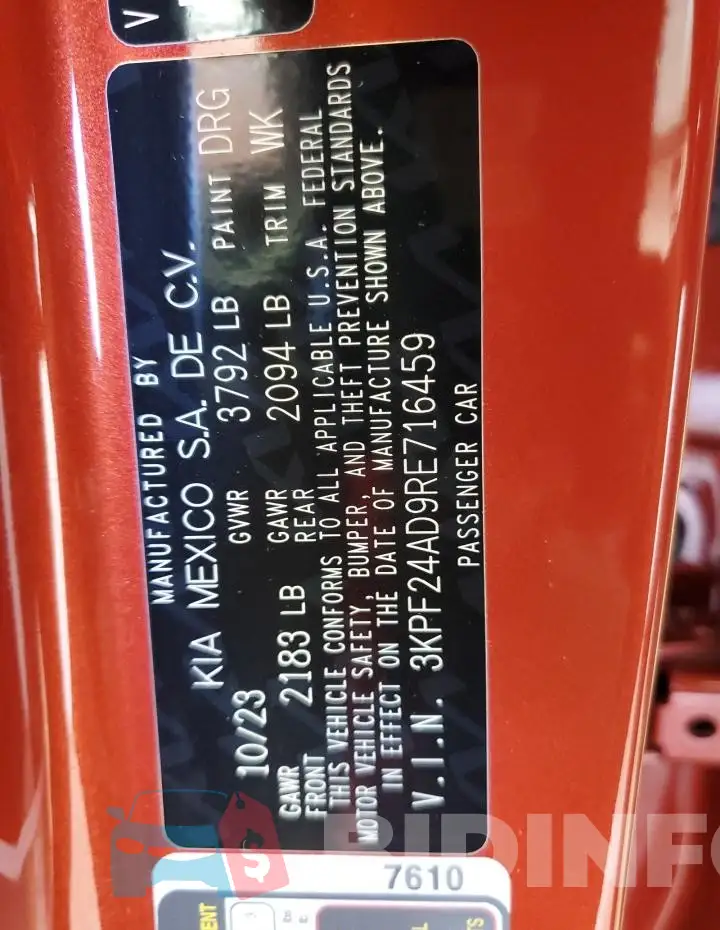 3KPF24AD9RE716459 Photo# 12