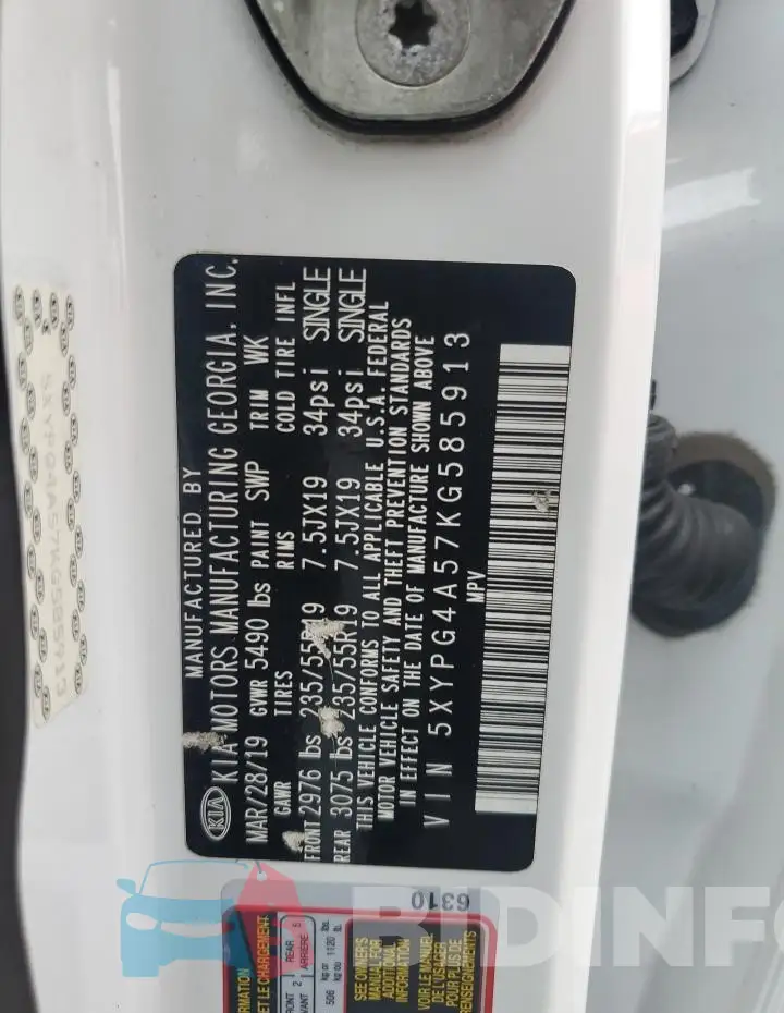 5XYPG4A57KG585913 Photo# 13