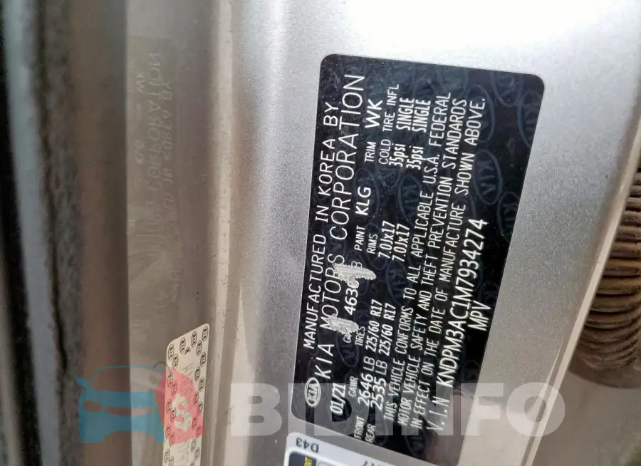 KNDPM3AC1M7934274 Photo# 13