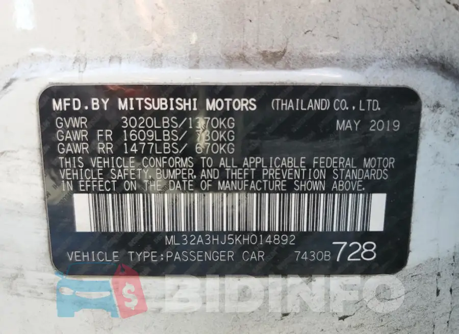 ML32A3HJ5KH014892 Photo# 12