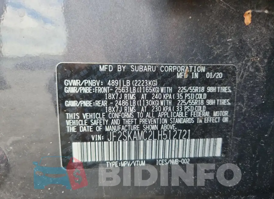 JF2SKAMC2LH512721 Photo# 13