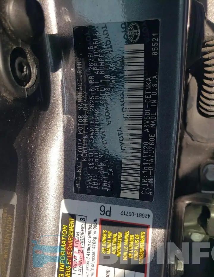 4T1BF1FK7HU777622 Photo# 12
