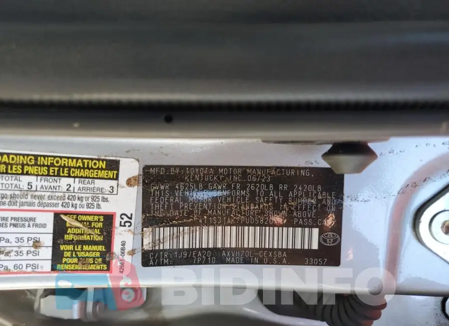 4T1S31AK7PU058207 Photo# 12