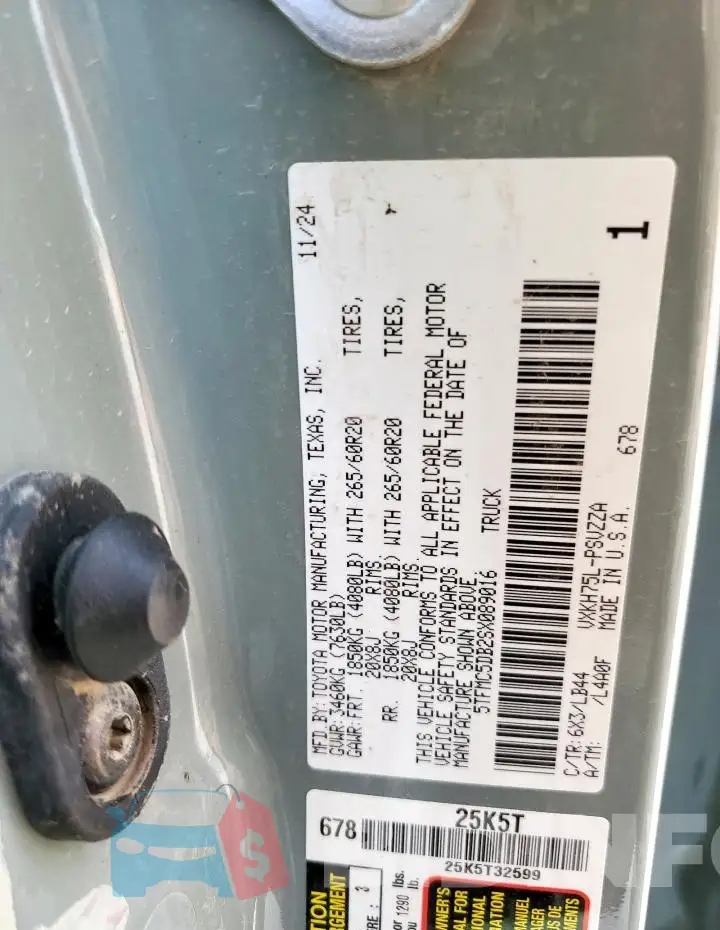 5TFMC5DB2SX089016 Photo# 12