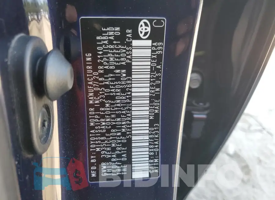 5YFEPRAE2LP142683 Photo# 13