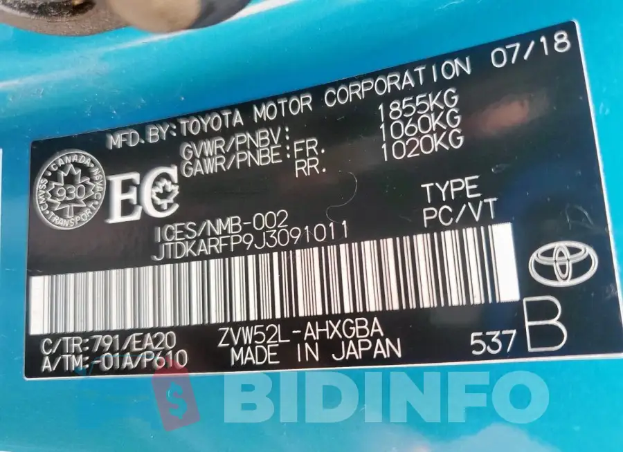 JTDKARFP9J3091011 Photo# 13