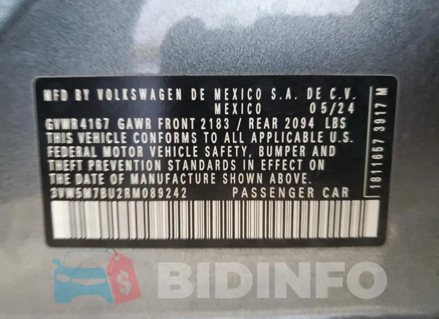 3VW5M7BU2RM089242 Photo# 12