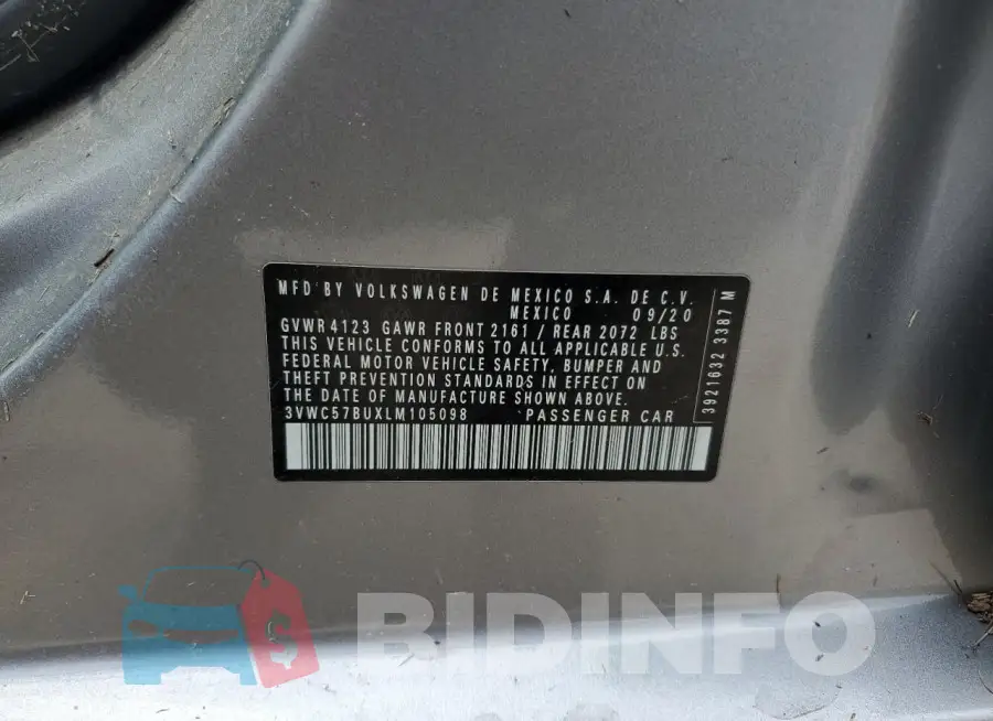 3VWC57BUXLM105098 Photo# 12