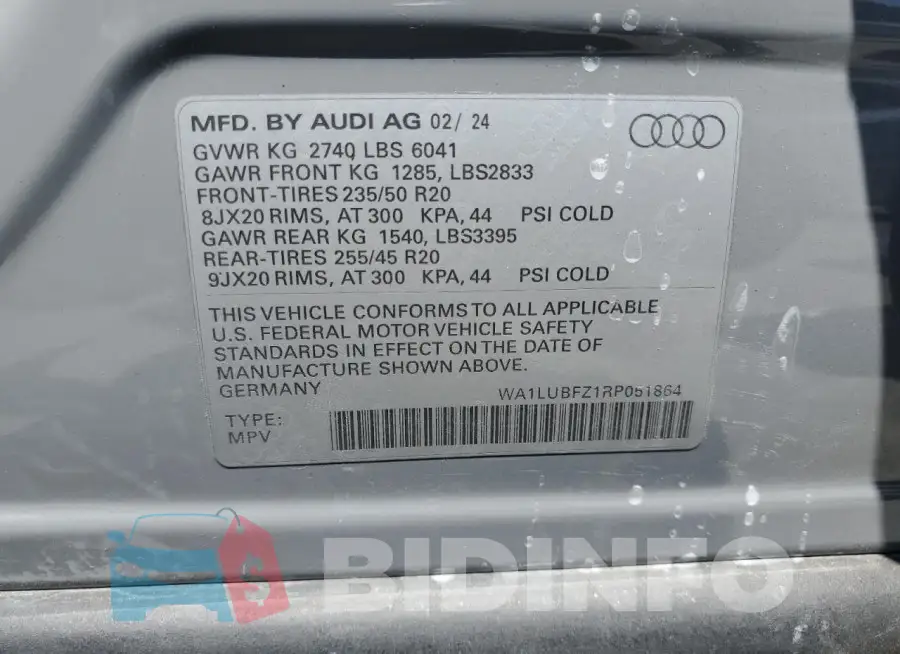 WA1LUBFZ1RP051864 Photo# 14