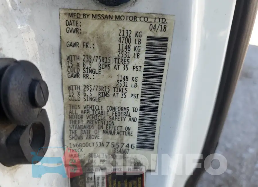 1N6BD0CT5JN755746 Photo# 12