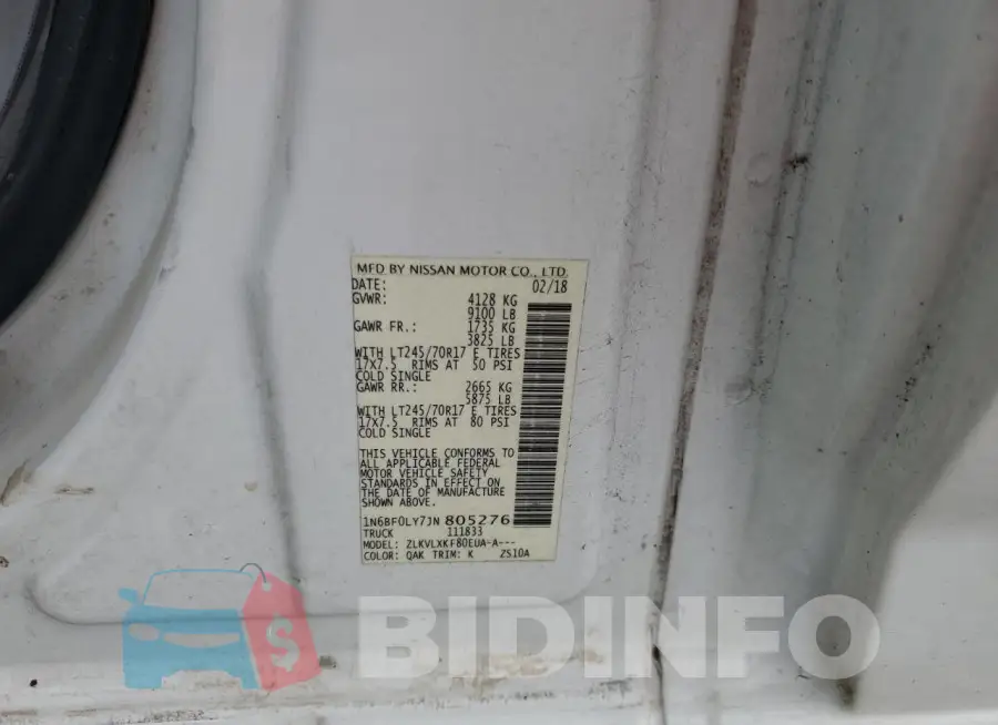 1N6BF0LY7JN805276 Photo# 13