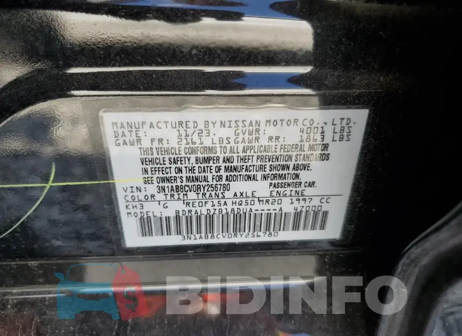 3N1AB8CV0RY256780 Photo# 13