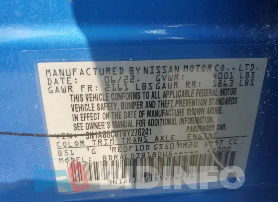 3N1AB8CV1NY276241 Photo# 12