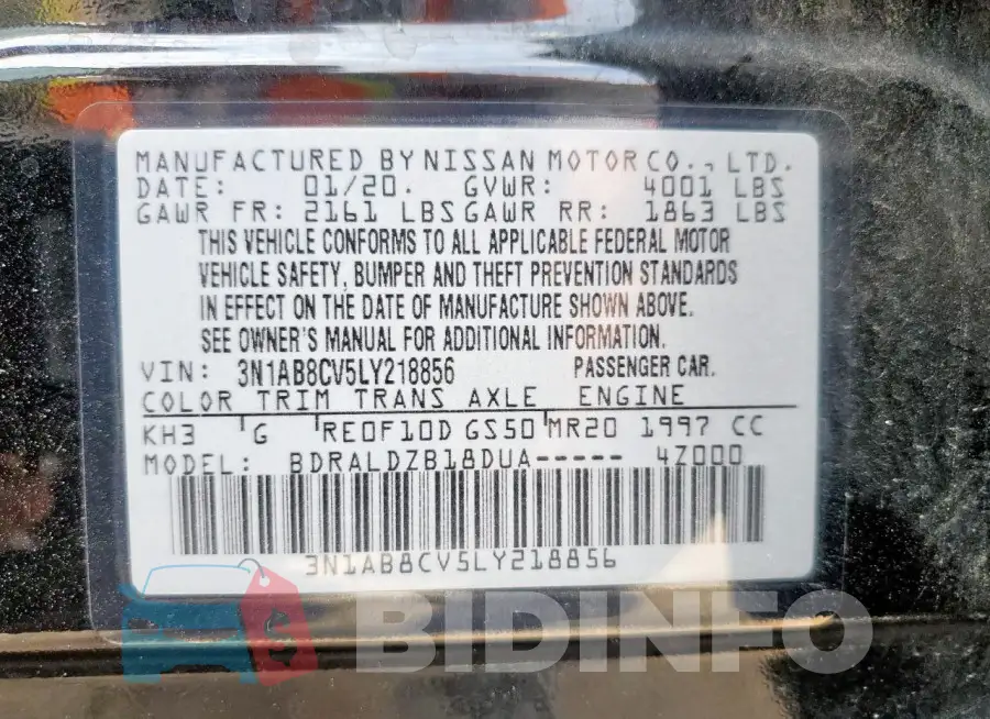3N1AB8CV5LY218856 Photo# 12