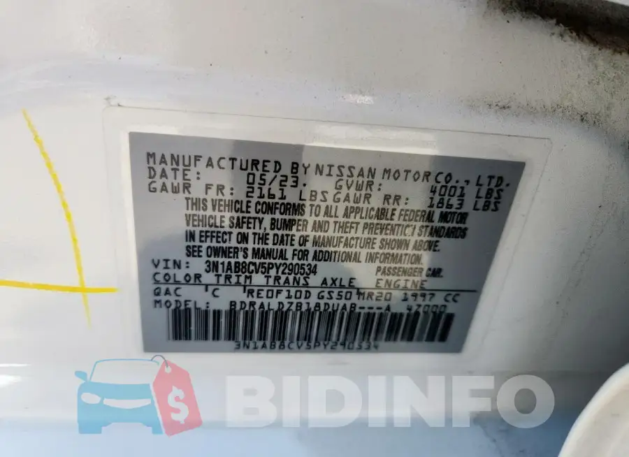3N1AB8CV5PY290534 Photo# 12
