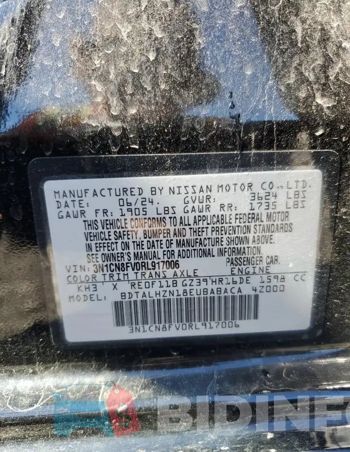 3N1CN8FV0RL917006 Photo# 12