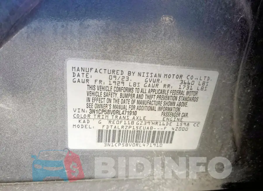 3N1CP5BV0RL471910 Photo# 13