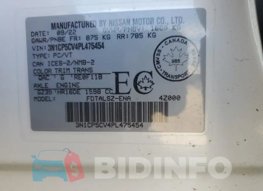 3N1CP5CV4PL475454 Photo# 14