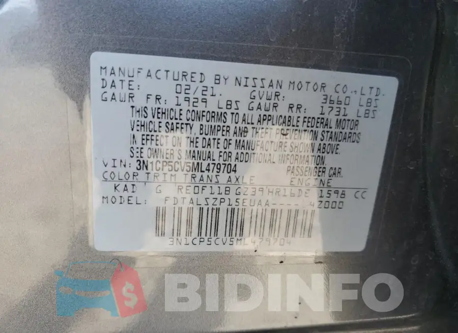3N1CP5CV5ML479704 Photo# 12