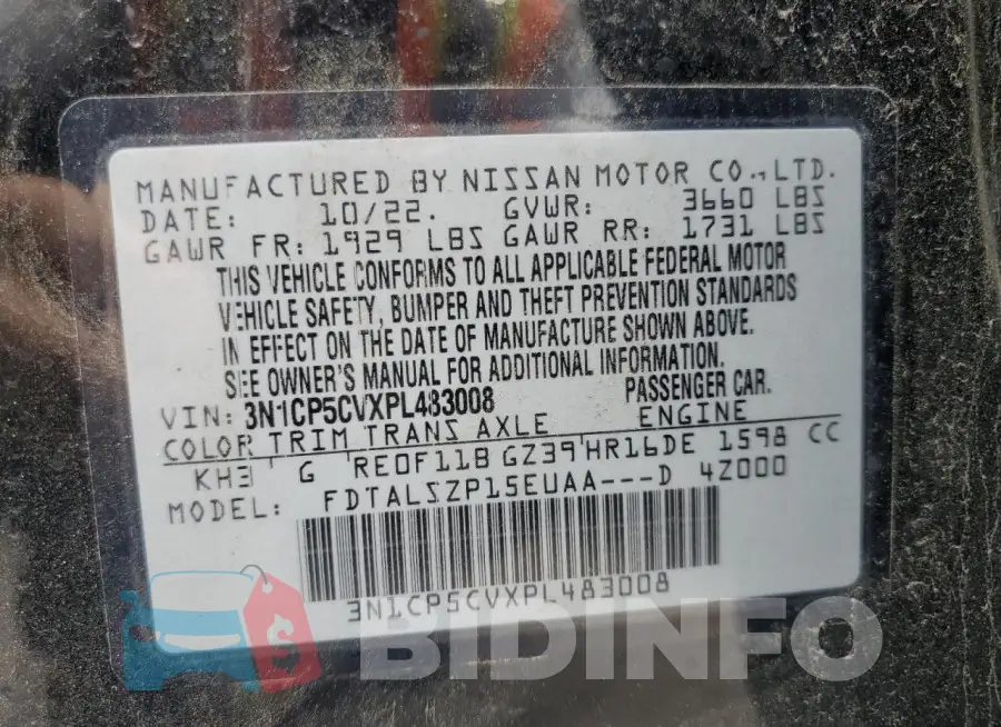 3N1CP5CVXPL483008 Photo# 12