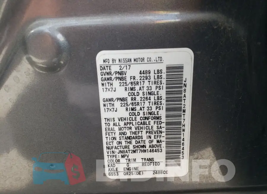 JN8AT2MT7HW146453 Photo# 12
