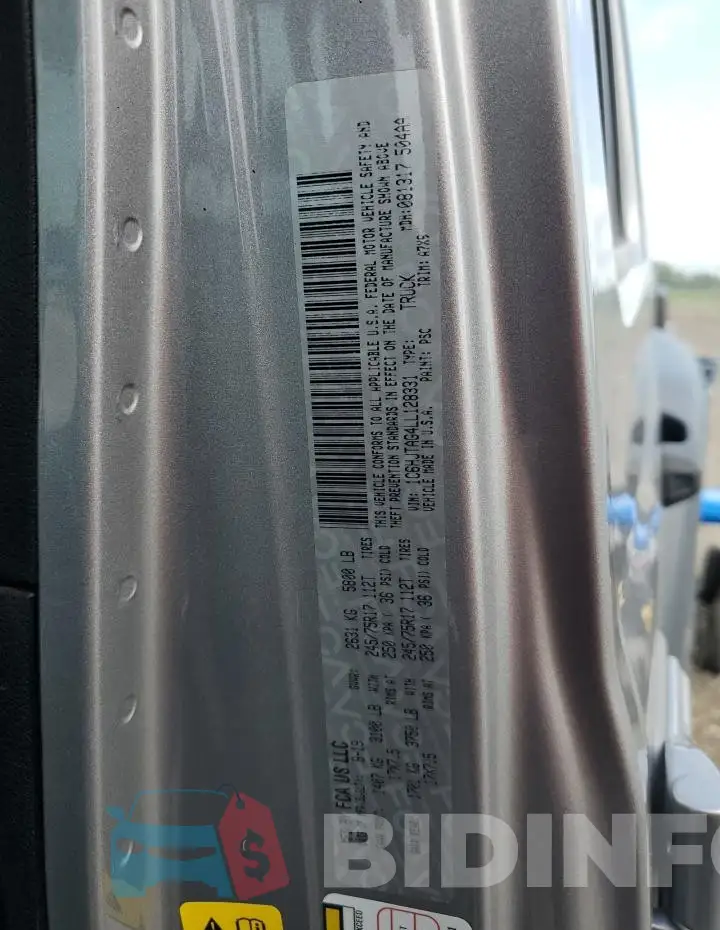 1C6HJTAG4LL128331 Photo# 13