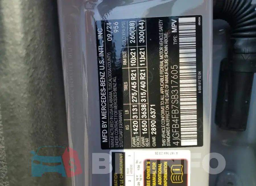 4JGFB4FB7SB317605 Photo# 13