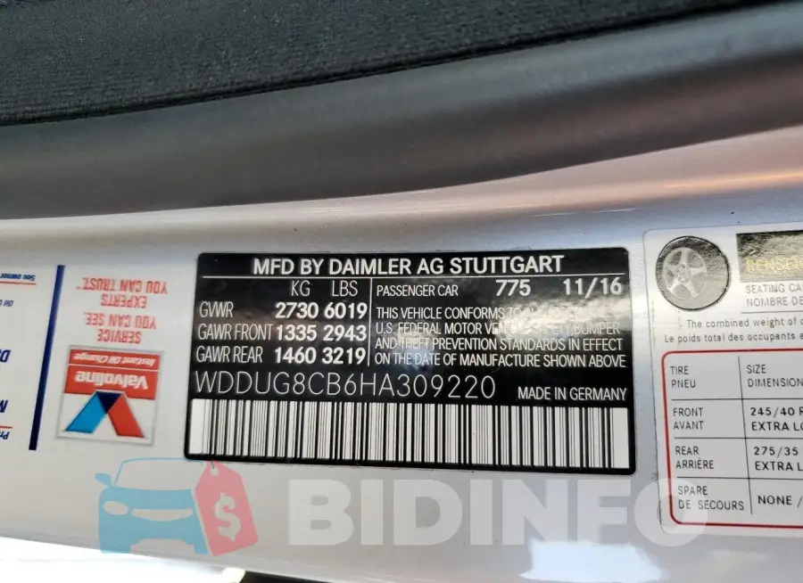 WDDUG8CB6HA309220 Photo# 12