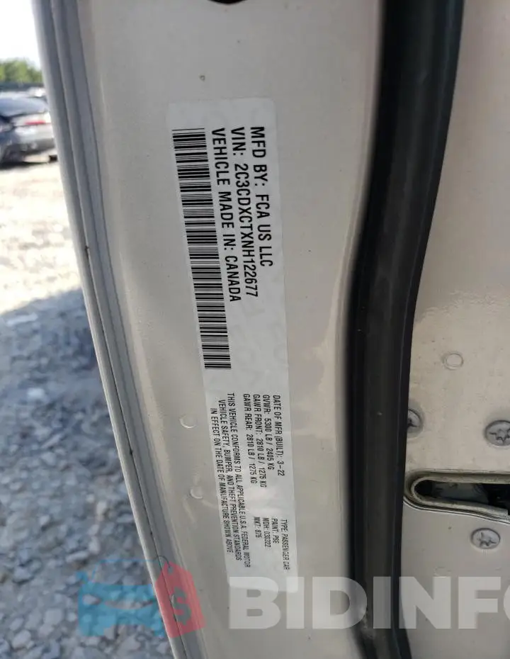 2C3CDXCTXNH122677 Photo# 13