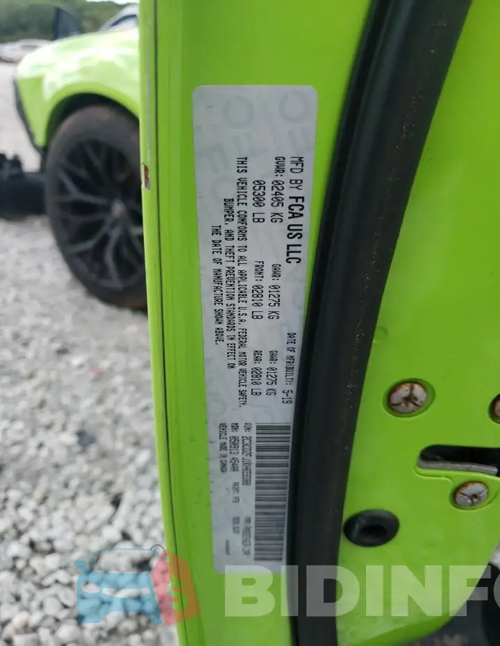 2C3CDZFJ1KH659388 Photo# 13