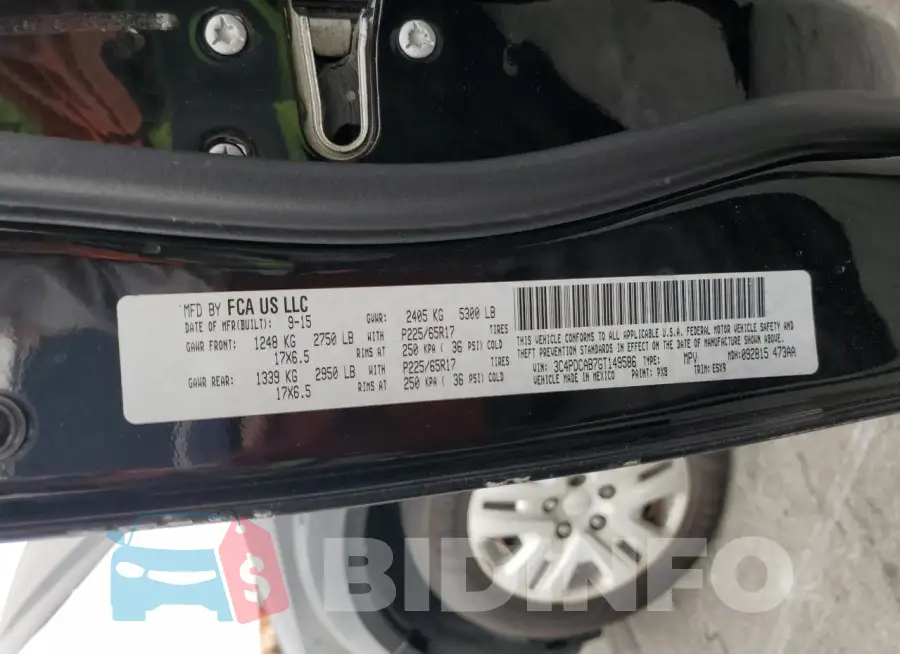 3C4PDCAB7GT149586 Photo# 13