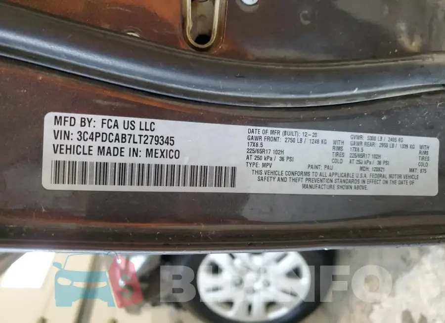 3C4PDCAB7LT279345 Photo# 13