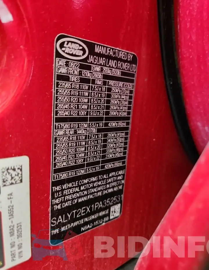 SALYT2EX1PA352531 Photo# 13
