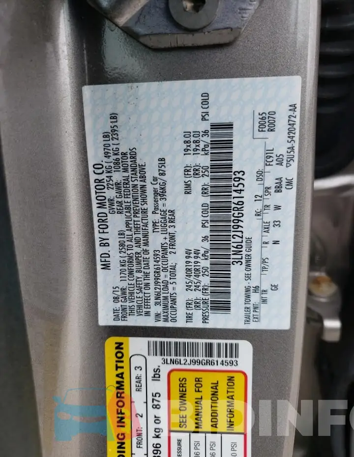 3LN6L2J99GR614593 Photo# 13